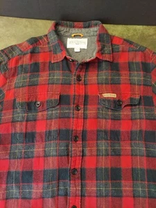 Field & Stream Flanellhemd Herren Large kariert rot schwarz grau Baumwolle - Bild 1 von 13
