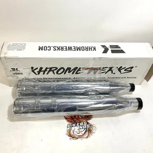 Harley Touring Khrome Werks 2017up M8 4,5" HP-Plus silenciadores punta cromada 202925 - Imagen 1 de 5