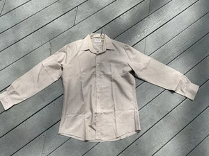 YSL Menswear beige Langarmhemd 16 1/2 34-35 neu ohne Etikett - Bild 1 von 6
