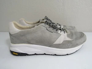 Sneakers Neutra Made In France da uomo taglia 10,5 in camoscio grigio con suola Vibram! - Foto 1 di 15