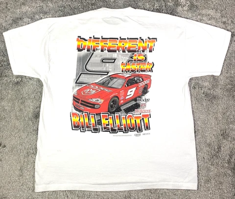 Bill Elliott Shirt Mens XL Extra Large Nascar Race Dodge Different Faster 2001 Cover