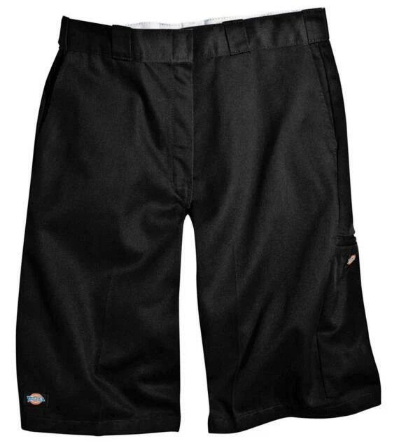 Dickies Men's 13" Loose Fit Multi-Pocket Work Short - Black, Size 34