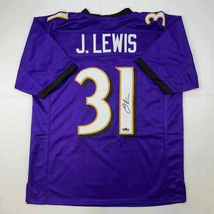 Facsimile Autographed Jamal Lewis Baltimore Purple Reprint Jersey Size Men's XL - Picture 1 of 4