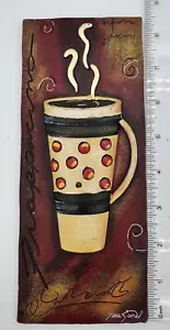 Tara Gamel 3D Coffee Frappuccino Wall Art Plaque Tile Cafe Replacement - Picture 1 of 4