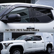 For Toyota Tundra 2022-24 Side Window Wind Visors Sun Rain Guard Vent Deflectors