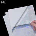 Self-Adhesive 20/50 Sheets A4 Holographic Cold Laminating Film Card Photo Diy