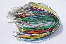 100pcs Organza Voile String Ribbon Necklace Silk Cords Colorful Adjust DIY Gift