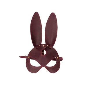 CRAZY HORSE Leather rabbit mask. 10 colors - Picture 1 of 7