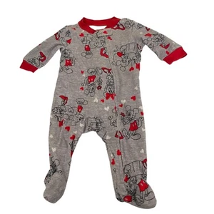 Disney Juniors Baby 0-3 Months One Piece Body Suit Mickey Minnie Heart - Picture 1 of 7