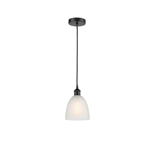 Innovations Edison Castile 1 Light LED Mini Pendant, BK/FR - 616-1P-BK ...