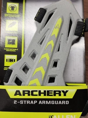 Pulse Artery by Allen 2-Strap Bow Archery Armguard Adjustable Gray - Image 1 of 4