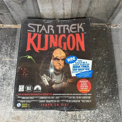 Sealed 1996 Star Trek Klingon The Ultimate Interactive Adventure CD-ROM PC Game - Image 1 of 4