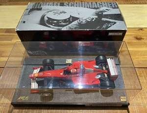 1.18 Hot Wheels Ferrari F1 2000 World Champion Michael Schumacher & Display Case - Picture 1 of 15