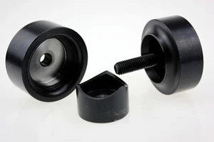 2" Hole Punch & Flare Tool Dimple Plate Dies in Black - Picture 1 of 5