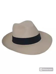 CAPPELLO FEDORA PANAMA CLASSICO ORIGINALE FINE QUALITY - Imagen 1 de 5