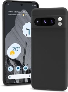 Funda Silicona Líquida Negra TPU Gel Resistente para Google Pixel 8 Pro - Imagen 1 de 8