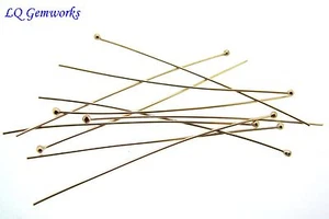50 ea 14k GOLD FILLED BALL HEAD PINS 24 ga 2" - Picture 1 of 1
