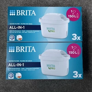 BRITA MAXTRA PRO All-in-1 Water Filter Cartridge 6 Pack Original BRITTA Refill - Picture 1 of 6