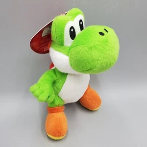 Super Mario Green Yoshi Plush Stuffed Animal Nintendo 2012 Goldie Intl 9" - Picture 1 of 5