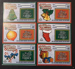 Juego de boletos de lotería SV instantáneo tema de Navidad MT, sin valor en efectivo - Imagen 1 de 1