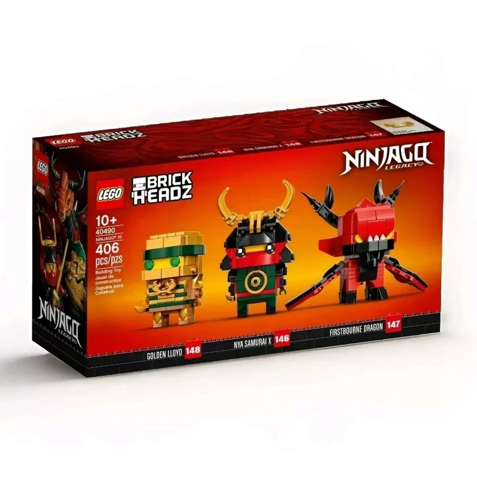 Lego 40490 Ninjago 10 Aniversario Brickheadz Retirado Nuevo Sellado LEGO Exclusivo Foto 1 de 1