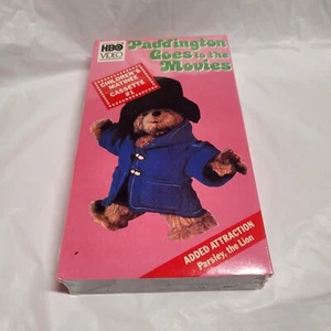 RARE Paddington Goes to the Movies VHS, 1986 Added Attraction Parsley, the Lion - Picture 1 of 5