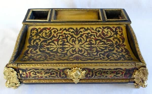 Grand encrier - marqueterie Boulle - époque Napoléon III - Picture 1 of 9