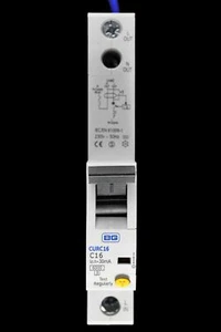 BG BRITISH GENERAL 16 AMP CURVE C 6kA 30mA RCBO TYPE AC CURC16-02 - Picture 1 of 7