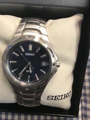 Seiko Blue Men's Watch - SGE507 - Image 1 of 2