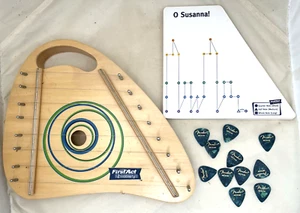 First Act Discovery Lap Harp Kids Musical Instrument 15 Song Sheets Vintage - Picture 1 of 16