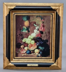 FRUITS ET FLEURS NACH JAN VAN OS PLAUE PMP PORZELLANPLATTE - Picture 1 of 4