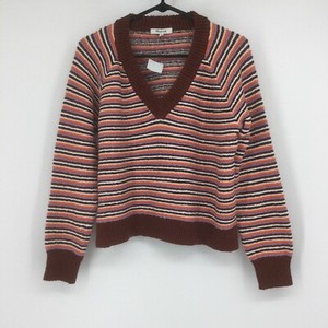 striped puff sleeve sweater