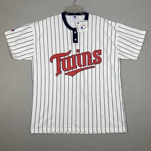 Nueva Camiseta De Colección Años 2000 Minnesota Twins Russell Athletics XL Rayas MLB - Imagen 1 de 8