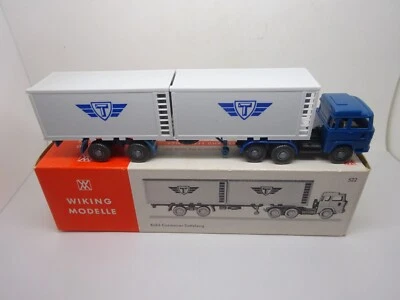 Wiking: Magirus Contenitore Rimorchio T In Okt Nr.522 (Gk46) - Immagine 1 di 4