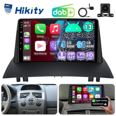 DAB+ 8-Core 4+64GB Android15 Autoradio für Renault Megane 2 GPS Navi RDS CarPlay - Bild 1 von 4