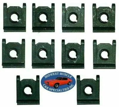 Ford Lincoln Mercury Correcto de Fábrica 1/4-14 Tornillo Perno U Clips Tuercas en J 10 un. P Foto 1 de 4