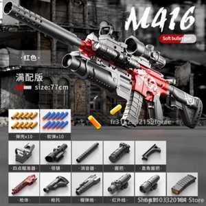 Dumped M416 Soft Bullet Gun Spielzeugpistole kann manuell geladen Sturmgewehr 2025 abgefeuert werden - Bild 1 von 8