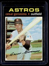 1971 Topps #447 Cesar Geronimo Houston Astros  Rookie EX Baseball Card *B296