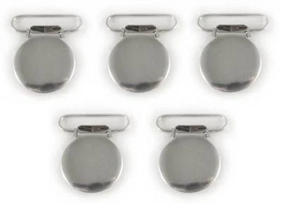 5 20 50 Round Lead Free Suspender Bib Pacifier Webbing Strap Clip Buckle Ribbon - Image 1 of 3