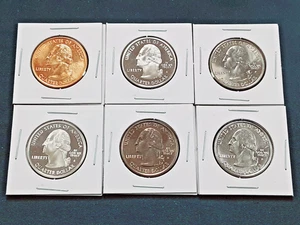 2003 Alabama State Quarters Set!   6 Different coins! 1 90% silver!!    L69 - Picture 1 of 3