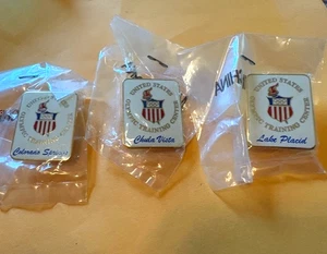 ATHENS OLYMPICS 3 PIN SET ISSUED FOR ATHENS OLYMPICS USOC TRAINING ATHLETE CENTR - Picture 1 of 1