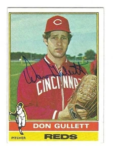 Autogrammkarte 1976 Topps Don Gullett Cincinnati Reds #390 mit Echtheitszertifikat - Bild 1 von 1
