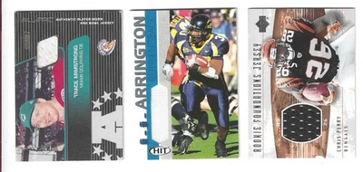 3 Football Memorabilia: Trace Armstrong, J.J. Arrington, Chris Perry - Image 1 of 2