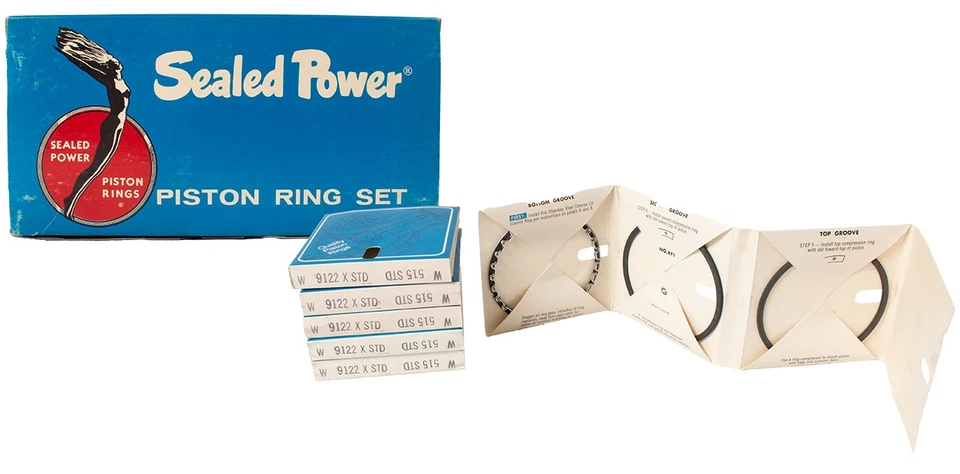 Juego de anillos de pistón eléctrico sellado 64-65 Chevrolet Chevelle 63-65 GMC G1000 Series 666 Foto 1 de 4