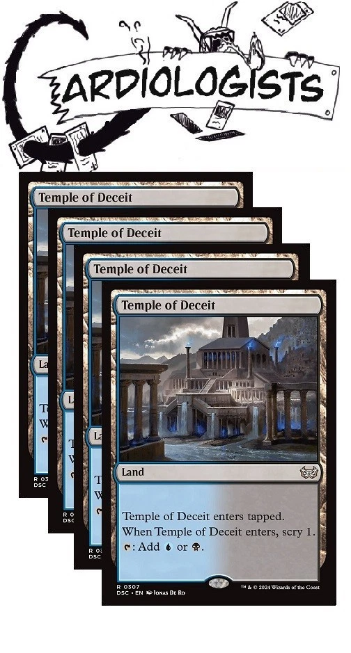 Temple of Deceit x 4 | Magic the Gathering MTG | Duskmourn Commander DSC | NM - Image 1 of 1