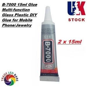 Strong Bond B7000 Adhésif 15ml DOUBLE PACK pour téléphones portables, artisanat et plus - Photo 1/13