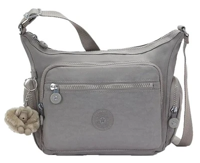 Bandolera pequeña Kipling Gabbie para mujer - gris acogedor Foto 1 de 4
