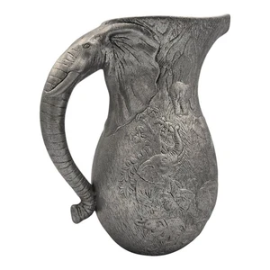 Vintage Arthur Court Designs 1989 Elephant Pitcher 64 Oz 10 Inch Aluminum - Picture 1 of 7