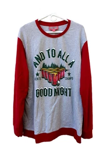 And To All a Good Night Christmas Holiday Fleece Sweatshirt Shirt -Beer Pong-XLT - Picture 1 of 3