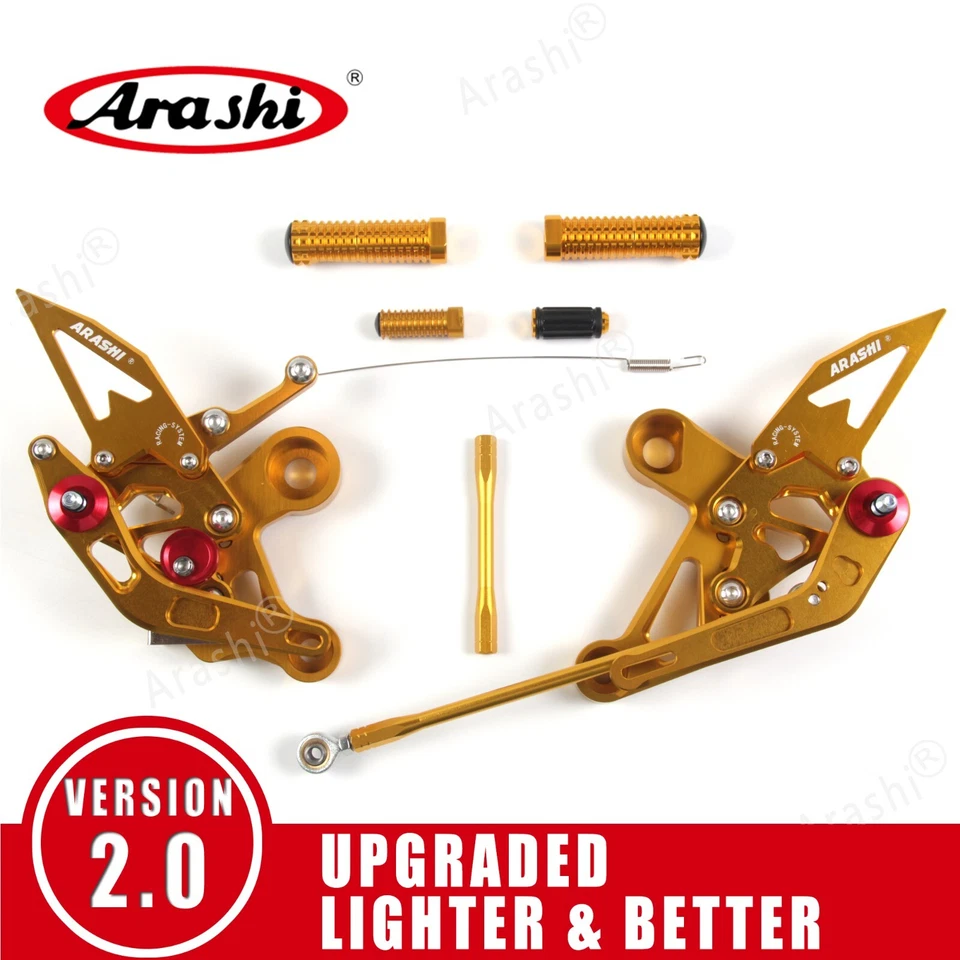 Rearsets Footrests Foot Pegs Pedals for Yamaha Xsr900 XSR 900 2014 - 2020 B WH